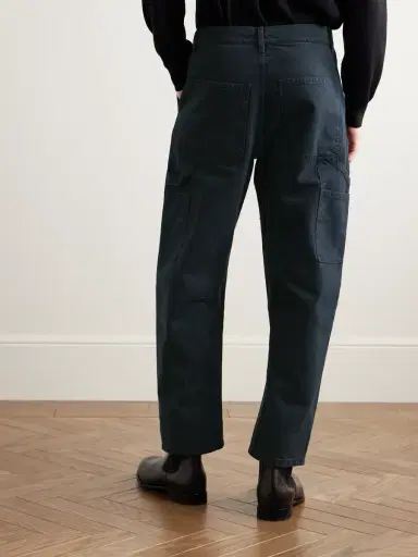 Nili Lotan Emir Straight-Leg Cotton-Blend Twill Trousers - Men | Thumbnail 4 Nili Lotan Emir Straight-Leg Cotton-Blend Twill Trousers - Men | Thumbnail 4