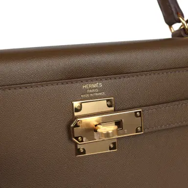 HERMÈS Hermes Kelly Sellier 28 Toundra Madame Gold Hardware | Thumbnail 7 HERMÈS Hermes Kelly Sellier 28 Toundra Madame Gold Hardware | Thumbnail 7