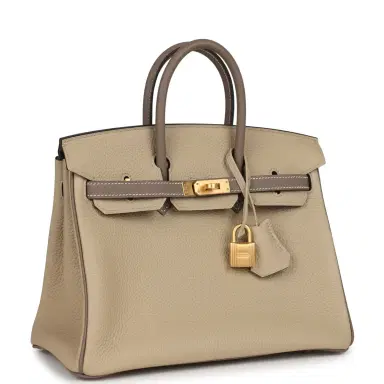 HERMÈS Hermes Special Order (HSS) Birkin 25 Etoupe/Trench Togo Brushed Gold Hardware | Thumbnail 2 HERMÈS Hermes Special Order (HSS) Birkin 25 Etoupe/Trench Togo Brushed Gold Hardware | Thumbnail 2