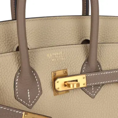 HERMÈS Hermes Special Order (HSS) Birkin 25 Etoupe/Trench Togo Brushed Gold Hardware | Thumbnail 7 HERMÈS Hermes Special Order (HSS) Birkin 25 Etoupe/Trench Togo Brushed Gold Hardware | Thumbnail 7