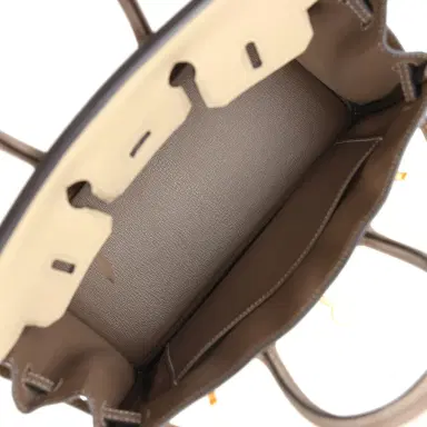 HERMÈS Hermes Special Order (HSS) Birkin 25 Etoupe/Trench Togo Brushed Gold Hardware | Thumbnail 8 HERMÈS Hermes Special Order (HSS) Birkin 25 Etoupe/Trench Togo Brushed Gold Hardware | Thumbnail 8