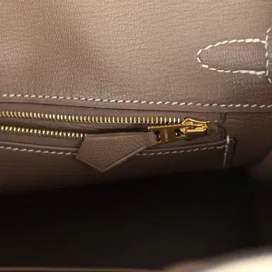 HERMÈS Hermes Special Order (HSS) Birkin 25 Etoupe/Trench Togo Brushed Gold Hardware | Thumbnail 9 HERMÈS Hermes Special Order (HSS) Birkin 25 Etoupe/Trench Togo Brushed Gold Hardware | Thumbnail 9