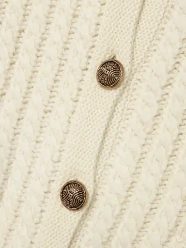 Khaite Balser Cable-knit Cashmere And Mohair-blend Cardigan | Thumbnail 4 Khaite Balser Cable-knit Cashmere And Mohair-blend Cardigan | Thumbnail 4