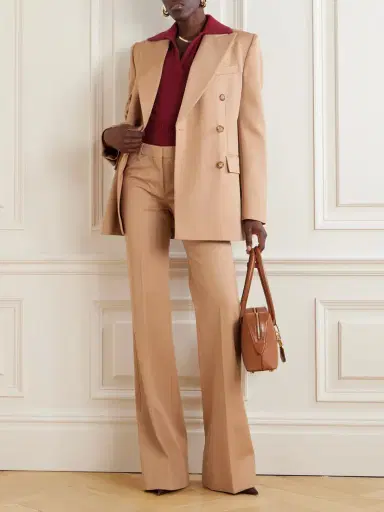 Stella McCartney Pinstriped Wool-blend Flared Pants | Thumbnail 2 Stella McCartney Pinstriped Wool-blend Flared Pants | Thumbnail 2