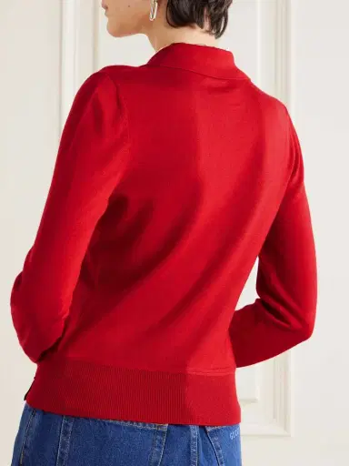 BALLY Cashmere And Silk-blend Polo Sweater | Thumbnail 4 BALLY Cashmere And Silk-blend Polo Sweater | Thumbnail 4