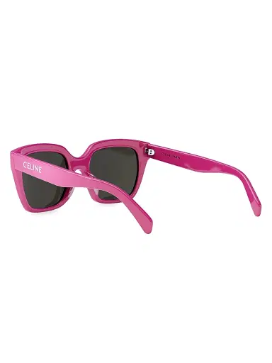 Celine Women's 56MM Square Sunglasses - Shiny Fuxia | Thumbnail 4 Celine Women's 56MM Square Sunglasses - Shiny Fuxia | Thumbnail 4