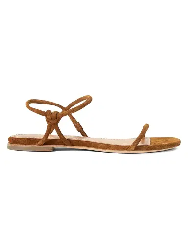 Staud Women's Laurel Suede Sandals - Tan - Size 10 | Thumbnail 1 Staud Women's Laurel Suede Sandals - Tan - Size 10 | Thumbnail 1