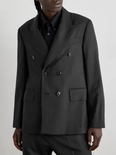 Our Legacy Double-Breasted Unstructured Wool Blazer - Men | Thumbnail 3 Our Legacy Double-Breasted Unstructured Wool Blazer - Men | Thumbnail 3