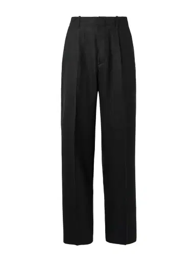 Our Legacy Borrowed Straight-Leg Pleated Wool Trousers - Men | Thumbnail 1 Our Legacy Borrowed Straight-Leg Pleated Wool Trousers - Men | Thumbnail 1