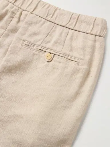Frescobol Carioca Felipe Straight-Leg Linen and Cotton-Blend Drawstring Shorts - Men | Thumbnail 5 Frescobol Carioca Felipe Straight-Leg Linen and Cotton-Blend Drawstring Shorts - Men | Thumbnail 5