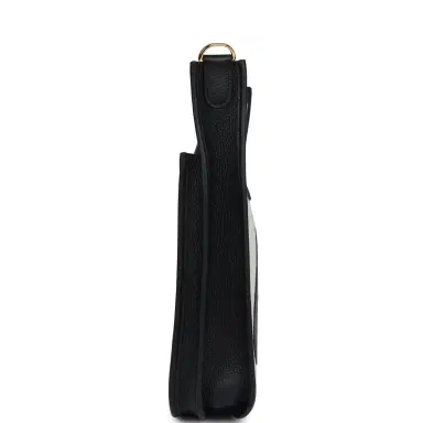 HERMÈS Hermes Evelyne III PM Black/Ecru Clemence and Toile Gold Hardware | Thumbnail 4 HERMÈS Hermes Evelyne III PM Black/Ecru Clemence and Toile Gold Hardware | Thumbnail 4