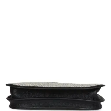 HERMÈS Hermes Evelyne III PM Black/Ecru Clemence and Toile Gold Hardware | Thumbnail 6 HERMÈS Hermes Evelyne III PM Black/Ecru Clemence and Toile Gold Hardware | Thumbnail 6