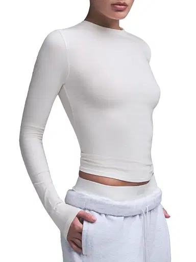 Skims Women's Long Sleeve T-Shirt | Thumbnail 4 Skims Women's Long Sleeve T-Shirt | Thumbnail 4