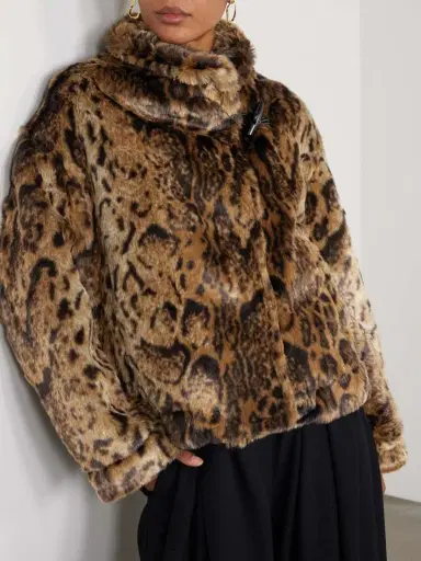 Jacquemus Fernando Leopard-print Plush Fabric Jacket | Thumbnail 3 Jacquemus Fernando Leopard-print Plush Fabric Jacket | Thumbnail 3