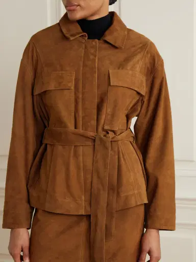 Nour Hammour Tilda Suede Jacket | Thumbnail 3 Nour Hammour Tilda Suede Jacket | Thumbnail 3