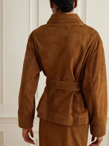 Nour Hammour Tilda Suede Jacket | Thumbnail 4 Nour Hammour Tilda Suede Jacket | Thumbnail 4