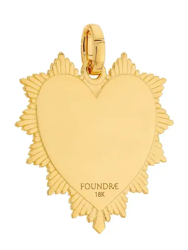 Foundrae Women's True Love 18K Yellow Gold & 0.09 TCW Diamond Heart Love Token - Yellow Gold | Thumbnail 2 Foundrae Women's True Love 18K Yellow Gold & 0.09 TCW Diamond Heart Love Token - Yellow Gold | Thumbnail 2