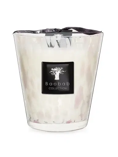 Baobab Collection Pearls White Pearl Candle - White Medium | Thumbnail 1 Baobab Collection Pearls White Pearl Candle - White Medium | Thumbnail 1