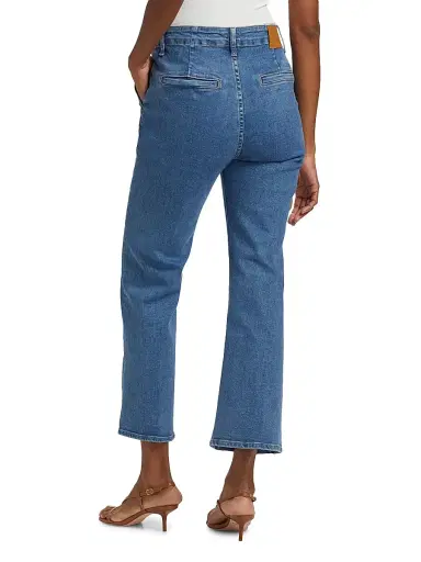 SIMKHAI Women's Ansel Crop Flare Jeans - Midnight Wash | Thumbnail 5 SIMKHAI Women's Ansel Crop Flare Jeans - Midnight Wash | Thumbnail 5