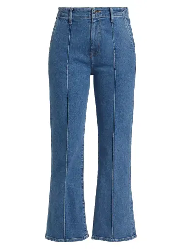 SIMKHAI Women's Ansel Crop Flare Jeans - Midnight Wash | Thumbnail 1 SIMKHAI Women's Ansel Crop Flare Jeans - Midnight Wash | Thumbnail 1