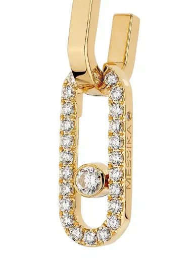 Messika Women's Move Link 18K Yellow Gold & 0.88 TCW Diamond Drop Earrings - Yellow Gold | Thumbnail 4 Messika Women's Move Link 18K Yellow Gold & 0.88 TCW Diamond Drop Earrings - Yellow Gold | Thumbnail 4