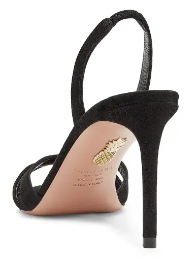 Aquazzura Women's Tati 85MM Suede Slingback Sandals | Thumbnail 3 Aquazzura Women's Tati 85MM Suede Slingback Sandals | Thumbnail 3