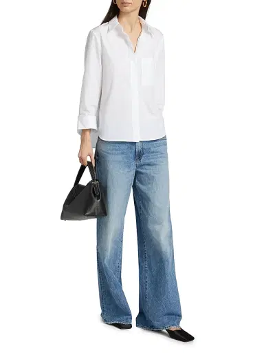 TWP Women's Boyfriend Cotton Patch Pocket Shirt | Thumbnail 2 TWP Women's Boyfriend Cotton Patch Pocket Shirt | Thumbnail 2