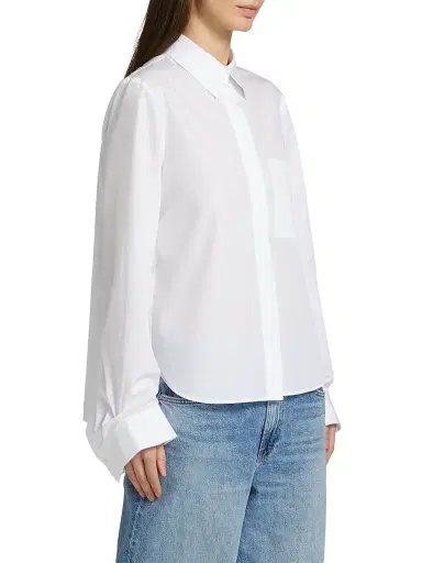 TWP Women's Boyfriend Cotton Patch Pocket Shirt | Thumbnail 4 TWP Women's Boyfriend Cotton Patch Pocket Shirt | Thumbnail 4