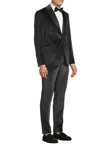 Pal Zileri Men's Satin-Lapel Velvet Tuxedo | Thumbnail 4 Pal Zileri Men's Satin-Lapel Velvet Tuxedo | Thumbnail 4