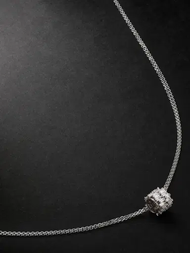 Suzanne Kalan 18-Karat White Gold Diamond Necklace - Men | Thumbnail 1 Suzanne Kalan 18-Karat White Gold Diamond Necklace - Men | Thumbnail 1