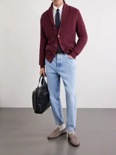 Brunello Cucinelli Textured-Leather Briefcase - Men | Thumbnail 3 Brunello Cucinelli Textured-Leather Briefcase - Men | Thumbnail 3