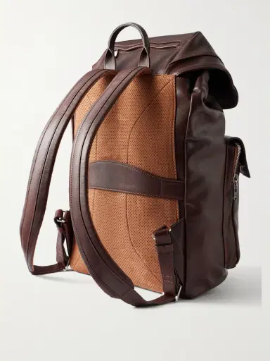 Brunello Cucinelli Leather Backpack - Men | Thumbnail 4 Brunello Cucinelli Leather Backpack - Men | Thumbnail 4