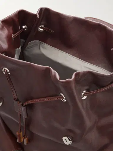 Brunello Cucinelli Leather Backpack - Men | Thumbnail 6 Brunello Cucinelli Leather Backpack - Men | Thumbnail 6