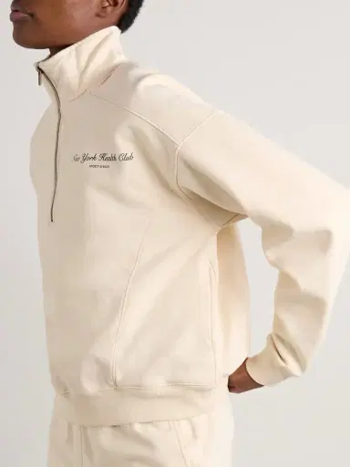 Sporty & Rich Printed Cotton-jersey Sweatshirt | Thumbnail 3 Sporty & Rich Printed Cotton-jersey Sweatshirt | Thumbnail 3
