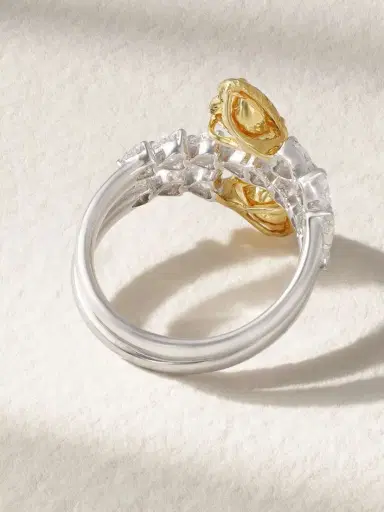 Kamyen Heart 18-karat White And Yellow Gold Diamond Ring | Thumbnail 3 Kamyen Heart 18-karat White And Yellow Gold Diamond Ring | Thumbnail 3