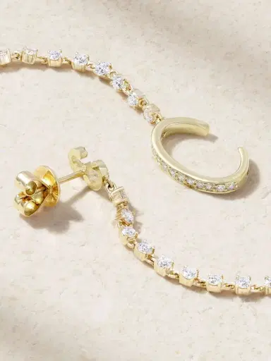 Anita Ko 18-karat Gold Diamond Earring | Thumbnail 3 Anita Ko 18-karat Gold Diamond Earring | Thumbnail 3