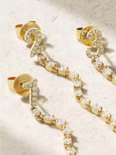 Anita Ko 18-karat Gold Diamond Earring | Thumbnail 4 Anita Ko 18-karat Gold Diamond Earring | Thumbnail 4