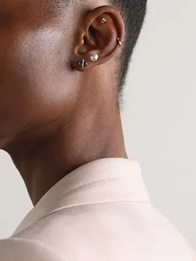 Melissa Joy Manning 14-karat Recycled Gold, Iolite And Herkimer Diamond Earrings | Thumbnail 4 Melissa Joy Manning 14-karat Recycled Gold, Iolite And Herkimer Diamond Earrings | Thumbnail 4