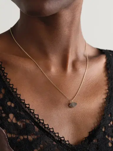 Melissa Joy Manning 14-karat Recycled Gold, Labradorite And Herkimer Diamond Necklace | Thumbnail 2 Melissa Joy Manning 14-karat Recycled Gold, Labradorite And Herkimer Diamond Necklace | Thumbnail 2
