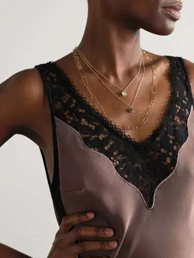 Melissa Joy Manning 14-karat Recycled Gold, Labradorite And Herkimer Diamond Necklace | Thumbnail 5 Melissa Joy Manning 14-karat Recycled Gold, Labradorite And Herkimer Diamond Necklace | Thumbnail 5