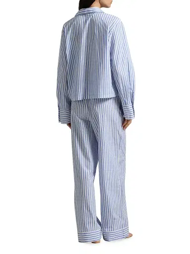 Polo Ralph Lauren Women's Striped Cotton Pajamas | Thumbnail 3 Polo Ralph Lauren Women's Striped Cotton Pajamas | Thumbnail 3