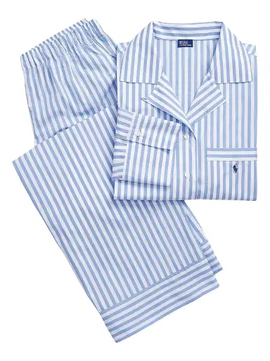 Polo Ralph Lauren Women's Striped Cotton Pajamas | Thumbnail 1 Polo Ralph Lauren Women's Striped Cotton Pajamas | Thumbnail 1