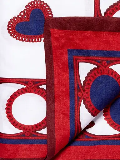 La DoubleJ Medium Tablecloth (71'' x 110'') - Red Multicolor | Thumbnail 2 La DoubleJ Medium Tablecloth (71'' x 110'') - Red Multicolor | Thumbnail 2