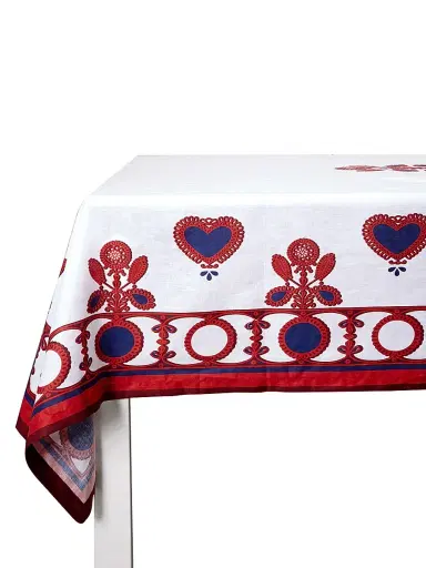 La DoubleJ Medium Tablecloth (71'' x 110'') - Red Multicolor | Thumbnail 4 La DoubleJ Medium Tablecloth (71'' x 110'') - Red Multicolor | Thumbnail 4