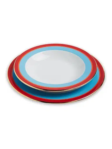 La DoubleJ Soup and Dinner Plates Set of 8 - Rainbow Mix | Thumbnail 2 La DoubleJ Soup and Dinner Plates Set of 8 - Rainbow Mix | Thumbnail 2