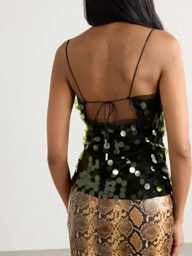 16Arlington Suero Sequined Chiffon Top | Thumbnail 4 16Arlington Suero Sequined Chiffon Top | Thumbnail 4