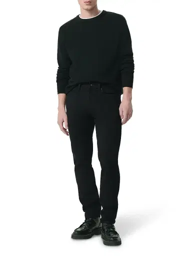rag & bone Men's Harvey Crewneck Sweater - Black Black | Thumbnail 2 rag & bone Men's Harvey Crewneck Sweater - Black Black | Thumbnail 2