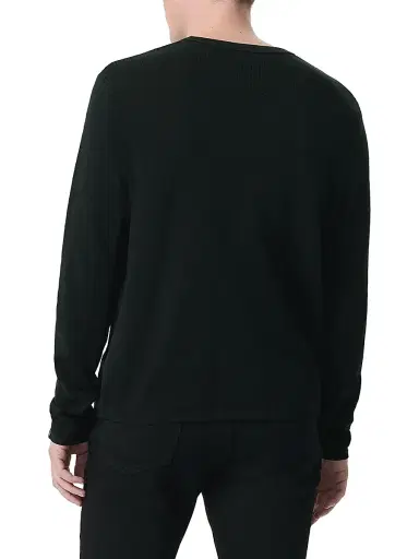 rag & bone Men's Harvey Crewneck Sweater - Black Black | Thumbnail 3 rag & bone Men's Harvey Crewneck Sweater - Black Black | Thumbnail 3