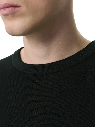 rag & bone Men's Harvey Crewneck Sweater - Black Black | Thumbnail 4 rag & bone Men's Harvey Crewneck Sweater - Black Black | Thumbnail 4