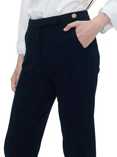 Callas Milano Women's Cory Jersey Slim Pants - Navy | Thumbnail 4 Callas Milano Women's Cory Jersey Slim Pants - Navy | Thumbnail 4